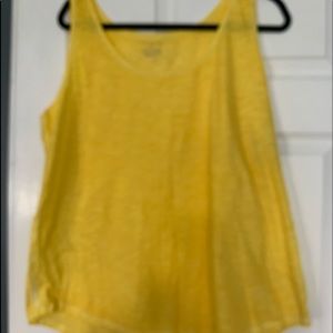 Yellow tank top14/16 NWT